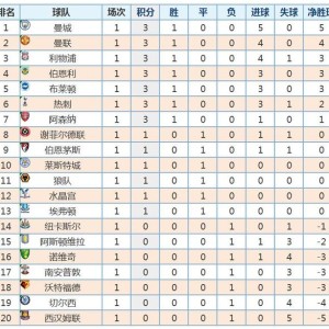  阿森纳领跑积分榜，萨利巴获月最佳